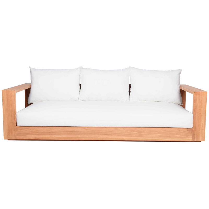 Meridian Tulum Off White Water Resistant Fabric Outdoor Sofa IMAGE 5