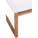 Meridian Tulum Off White Water Resistant Fabric Outdoor Patio Dining Side Chair IMAGE 6