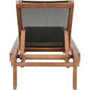 Meridian Tulum Black Water Resistant Fabric Outdoor Patio Lounger IMAGE 4