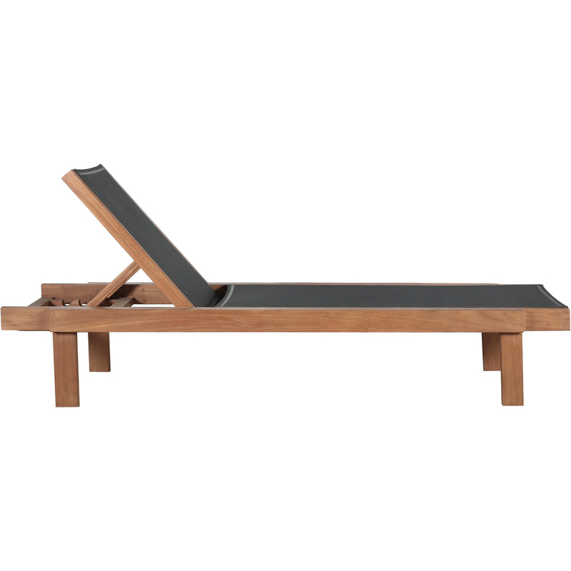 Meridian Tulum Black Water Resistant Fabric Outdoor Patio Lounger IMAGE 5