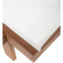 Meridian Tulum Off White Water Resistant Fabric Outdoor Patio Lounger IMAGE 6