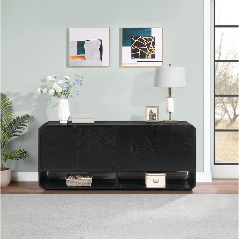 Meridian Parker Black Sideboard/Buffet IMAGE 2