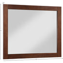 Meridian Monad Walnut Mirror IMAGE 8