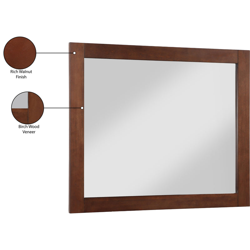 Meridian Monad Walnut Mirror IMAGE 9