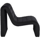 Meridian Ivy Black Velvet Accent Chair IMAGE 6