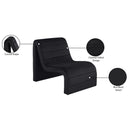 Meridian Ivy Black Velvet Accent Chair IMAGE 9