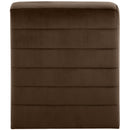 Meridian Ivy Brown Velvet Accent Chair IMAGE 3