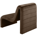 Meridian Ivy Brown Velvet Accent Chair IMAGE 5