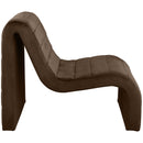 Meridian Ivy Brown Velvet Accent Chair IMAGE 6