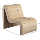 Meridian Ivy Camel Velvet Accent Chair IMAGE 8