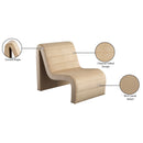 Meridian Ivy Camel Velvet Accent Chair IMAGE 9