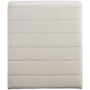 Meridian Ivy Cream Velvet Accent Chair IMAGE 3