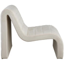 Meridian Ivy Cream Velvet Accent Chair IMAGE 6