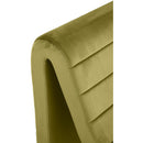 Meridian Ivy Olive Velvet Accent Chair IMAGE 7