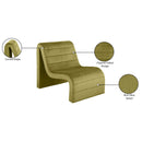 Meridian Ivy Olive Velvet Accent Chair IMAGE 9