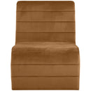 Meridian Ivy Saddle Velvet Accent Chair IMAGE 4