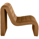 Meridian Ivy Saddle Velvet Accent Chair IMAGE 6