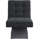 Meridian Zeal Black Boucle Fabric Accent Chair IMAGE 4