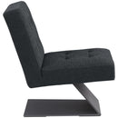 Meridian Zeal Black Boucle Fabric Accent Chair IMAGE 5