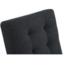 Meridian Zeal Black Boucle Fabric Accent Chair IMAGE 7