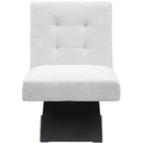 Meridian Zeal Cream Boucle Fabric Accent Chair IMAGE 4