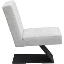 Meridian Zeal Cream Boucle Fabric Accent Chair IMAGE 5