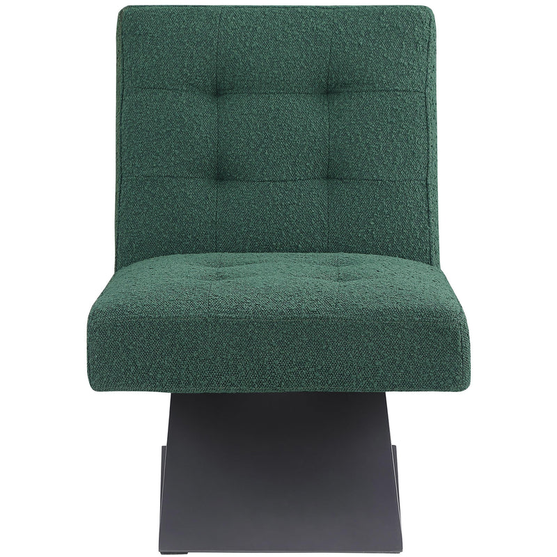 Meridian Zeal Green Boucle Fabric Accent Chair IMAGE 4