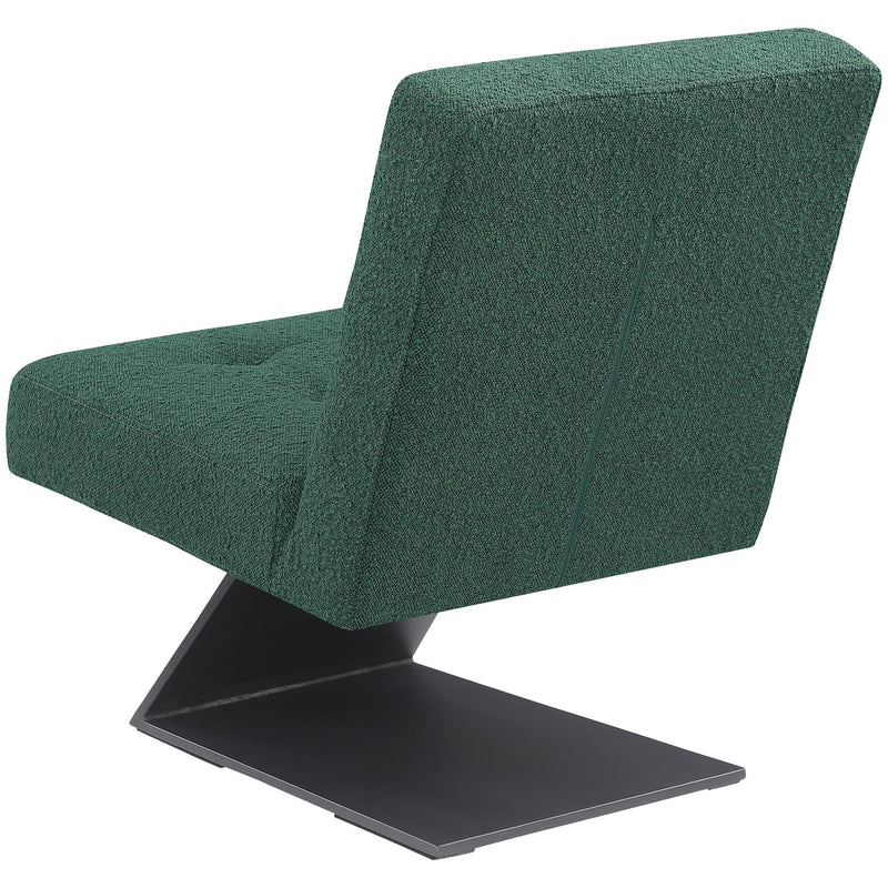 Meridian Zeal Green Boucle Fabric Accent Chair IMAGE 6