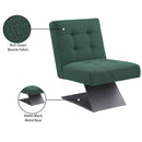 Meridian Zeal Green Boucle Fabric Accent Chair IMAGE 9