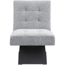 Meridian Zeal Grey Boucle Fabric Accent Chair IMAGE 4