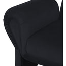 Meridian Fleurette Black Velvet Accent Chair IMAGE 7