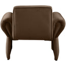 Meridian Fleurette Brown Velvet Accent Chair IMAGE 3