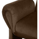 Meridian Fleurette Brown Velvet Accent Chair IMAGE 7