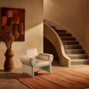 Meridian Fleurette Camel Velvet Accent Chair IMAGE 2