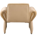 Meridian Fleurette Camel Velvet Accent Chair IMAGE 3