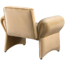 Meridian Fleurette Camel Velvet Accent Chair IMAGE 5