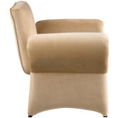 Meridian Fleurette Camel Velvet Accent Chair IMAGE 6