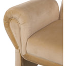 Meridian Fleurette Camel Velvet Accent Chair IMAGE 7