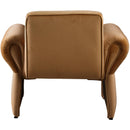 Meridian Fleurette Saddle Velvet Accent Chair IMAGE 3
