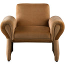 Meridian Fleurette Saddle Velvet Accent Chair IMAGE 4