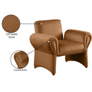 Meridian Fleurette Saddle Velvet Accent Chair IMAGE 9