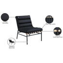 Meridian Burke Black Vegan Leather Accent Chair IMAGE 9