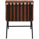 Meridian Burke Cognac Vegan Leather Accent Chair IMAGE 3