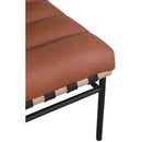 Meridian Burke Cognac Vegan Leather Accent Chair IMAGE 7