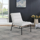 Meridian Burke Cream Boucle Fabric Accent Chair IMAGE 2