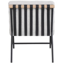 Meridian Burke Cream Boucle Fabric Accent Chair IMAGE 3