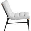 Meridian Burke Cream Boucle Fabric Accent Chair IMAGE 6