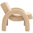 Meridian Corduroy Beige Corduroy Fabric Accent Chair IMAGE 5