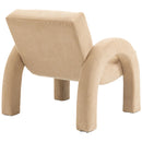 Meridian Corduroy Beige Corduroy Fabric Accent Chair IMAGE 6