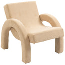 Meridian Corduroy Beige Corduroy Fabric Accent Chair IMAGE 7